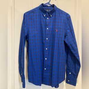 Boy’s Ralph Lauren long sleeve button down dress shirt size XL (18/20) EUC